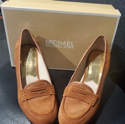 michael MICHAEL KORS RORY WALNUT SUEDE LOAFER 